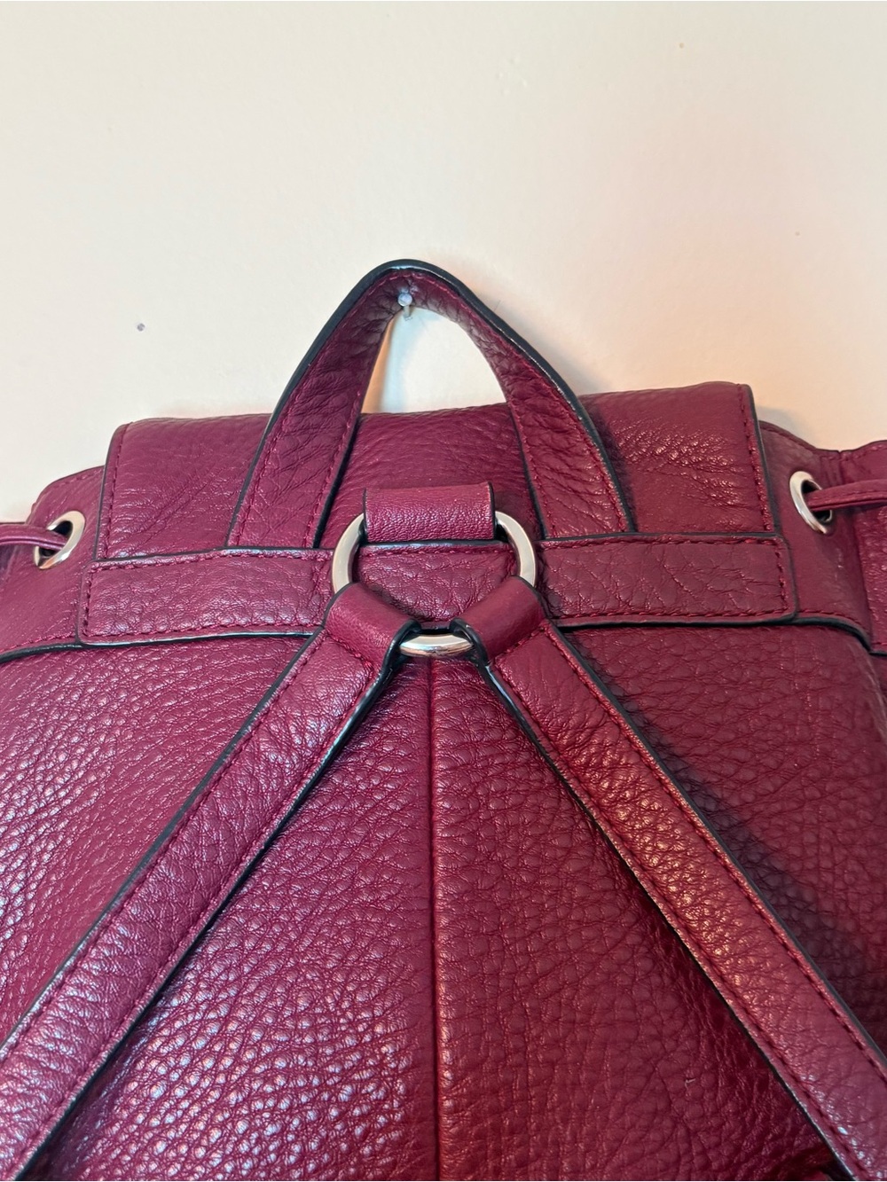 Coach Mini Billie Backpack Pebbled Burgundy in Like New Condition - Picture 4 of 14